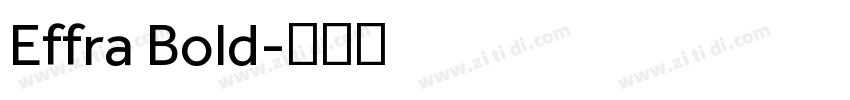 Effra Bold字体转换